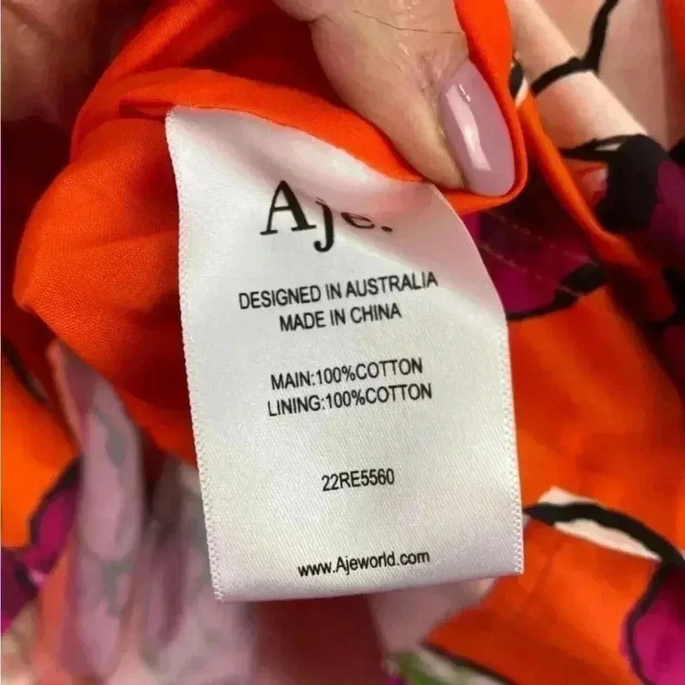 NWT AJE Marlene Floral Midi Dress - Camellia - Size 6 (US 2/XS)- dawn ulla sun - Picture 14 of 16
